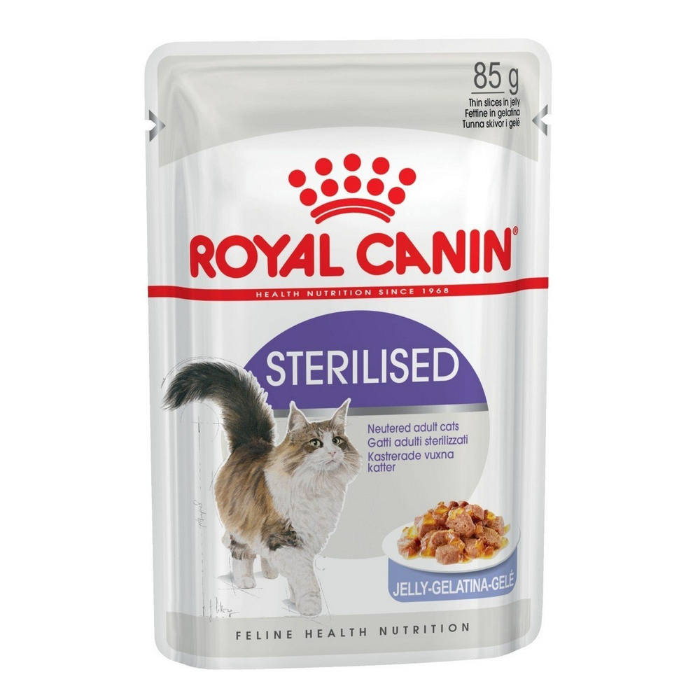 Корм влажный для кошек ROYAL CANIN Sterilised 85г желе, 10 шт. #1