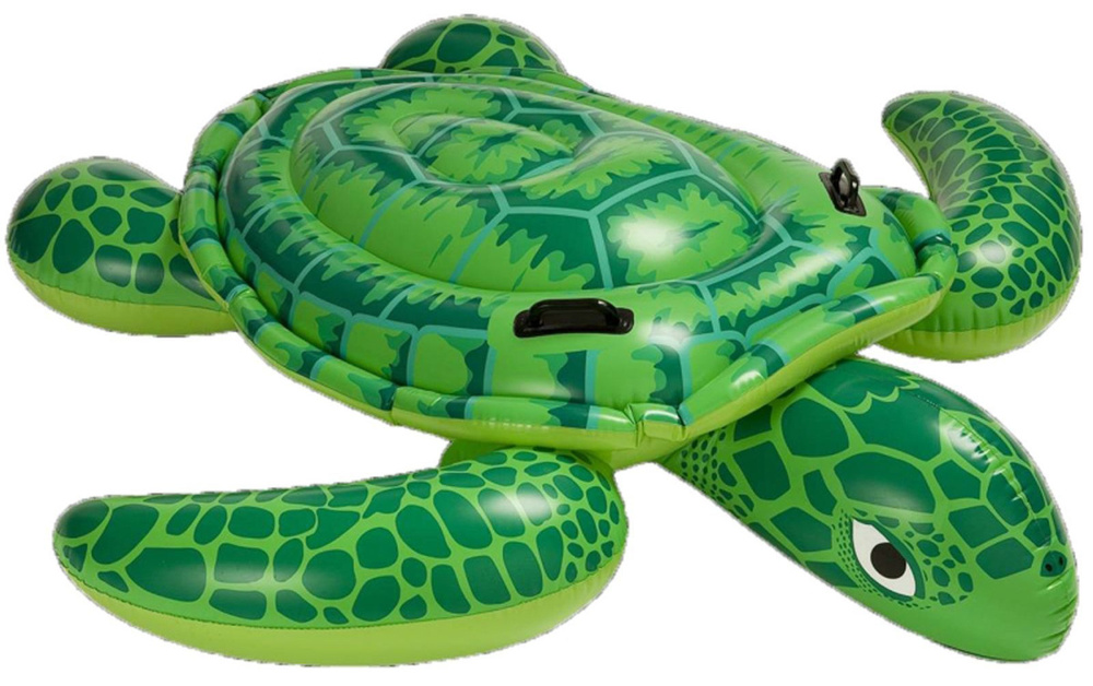 Детская большая надувная игрушка INTEX "Черепаха", плот с ручками, пляжный матрас для плавания и купания, #1