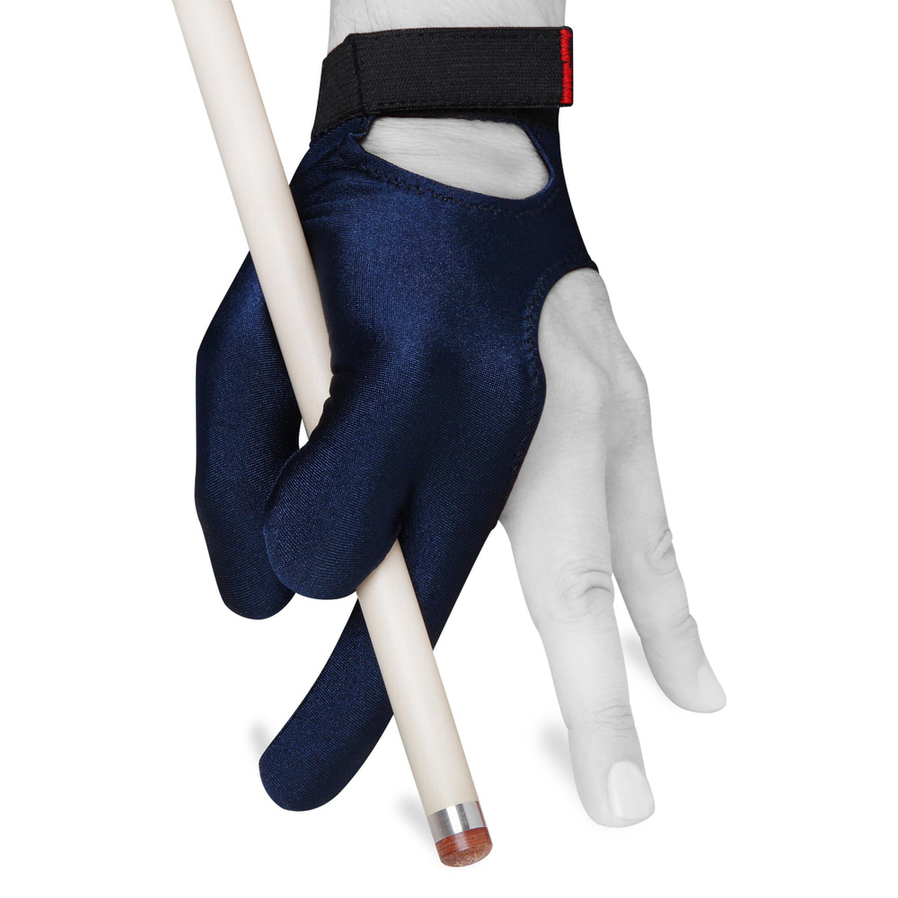 Перчатка для бильярда левая Classic Velcro размер XL темно-синяя на липучке  #1
