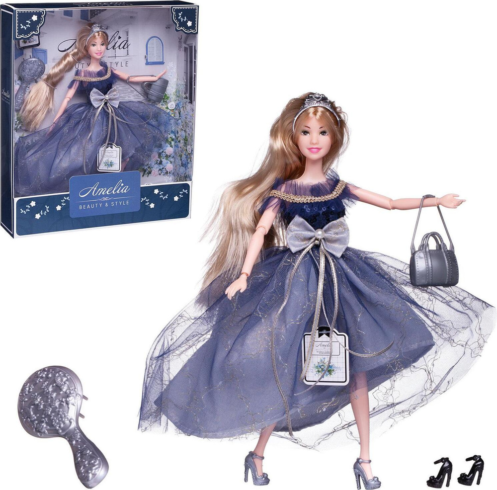 Кукла ABtoys "Вечерний раут" (платье с ассиметричной юбкой, светлые волосы) 30см  #1