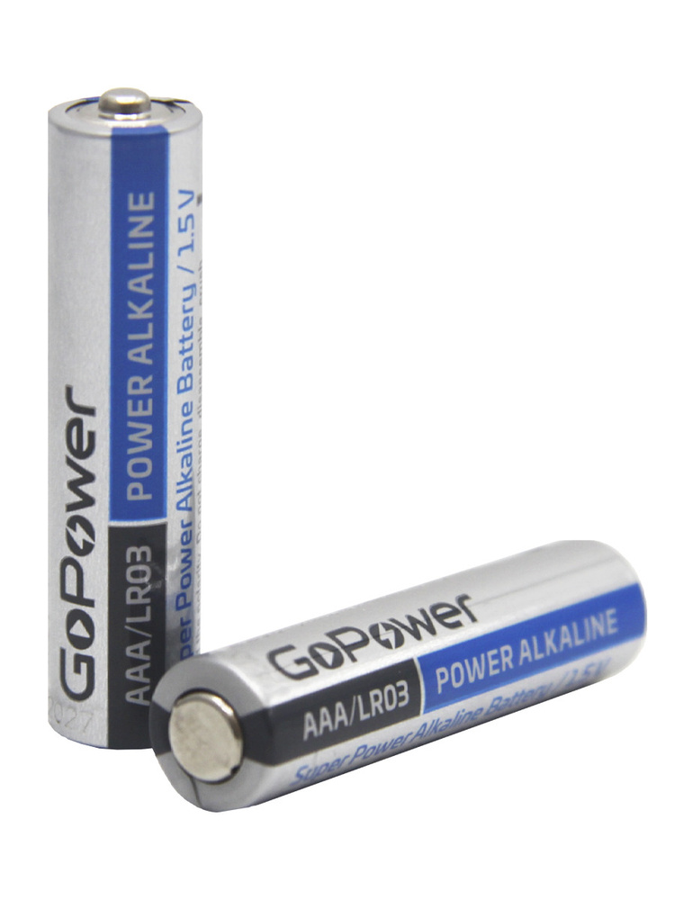 GoPower Батарейка AAA, Щелочной тип, 1,5 В, 2 шт #1