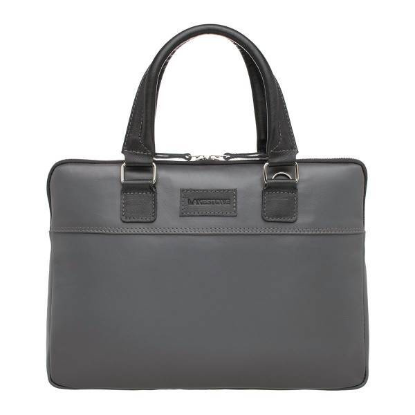 Портфель мужской LAKESTONE, натуральная кожа, сумка через плечо, кожаная, деловая, для ноутбука, документов #1
