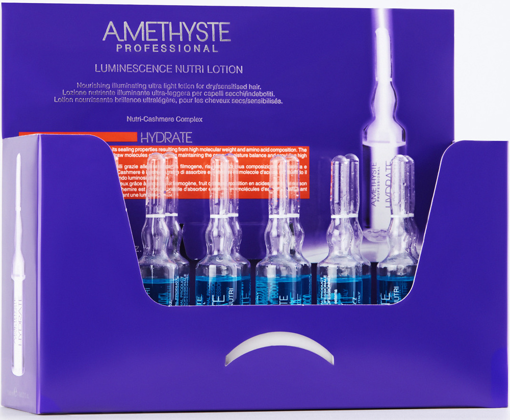 FARMAVITA AMETHYSTE HYDRATE LUMINESCENCE NUTRI LOTION Ампулы, Лосьон для сухих и ослабленных волос, обеспечивает #1