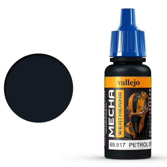 Краска для сборных моделей Vallejo "Mecha Weathering" 69.817 Petrol Spills (Gloss)  #1