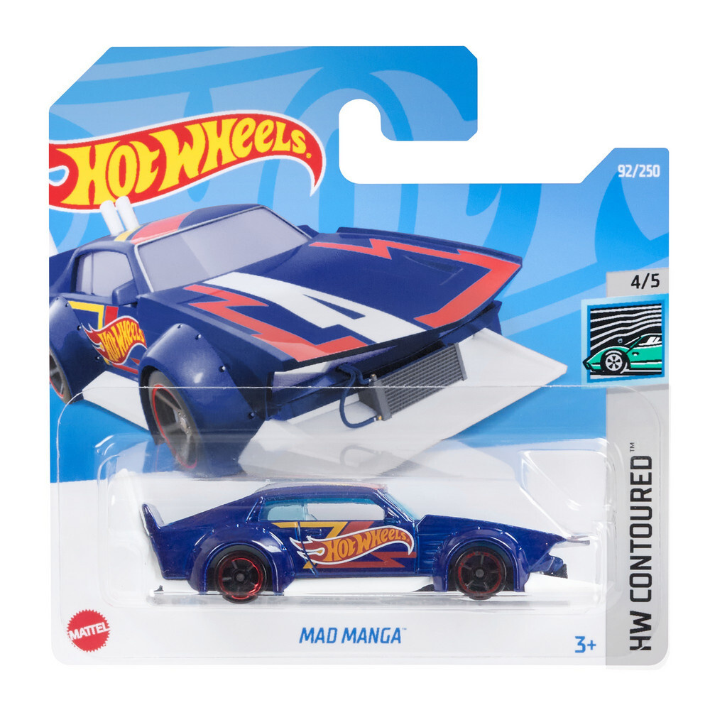 HCV22 Машинка металлическая игрушка Hot Wheels коллекционная модель MAD MANGA синий/красный  #1