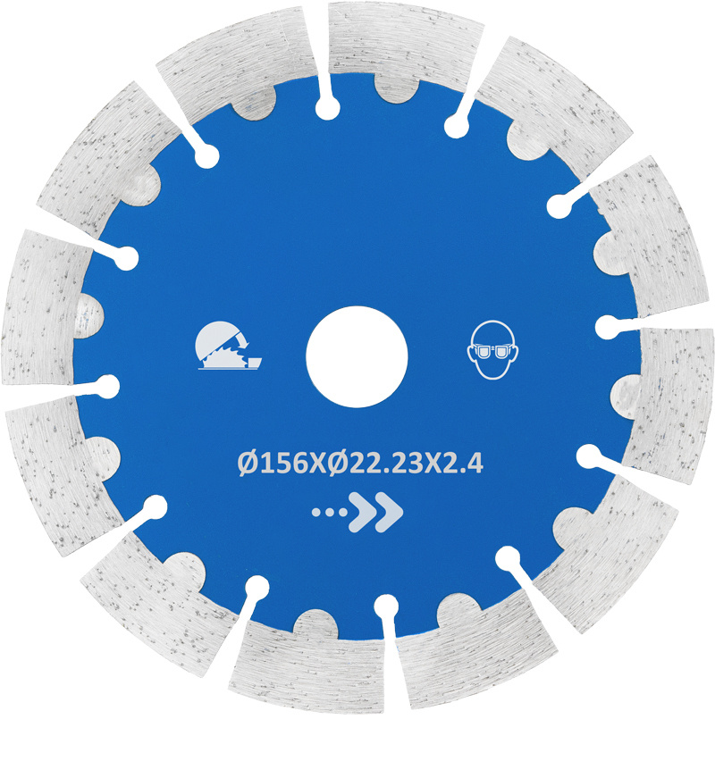 Диск алмазный сегментный по бетону 156х22,23х2,4 мм #1