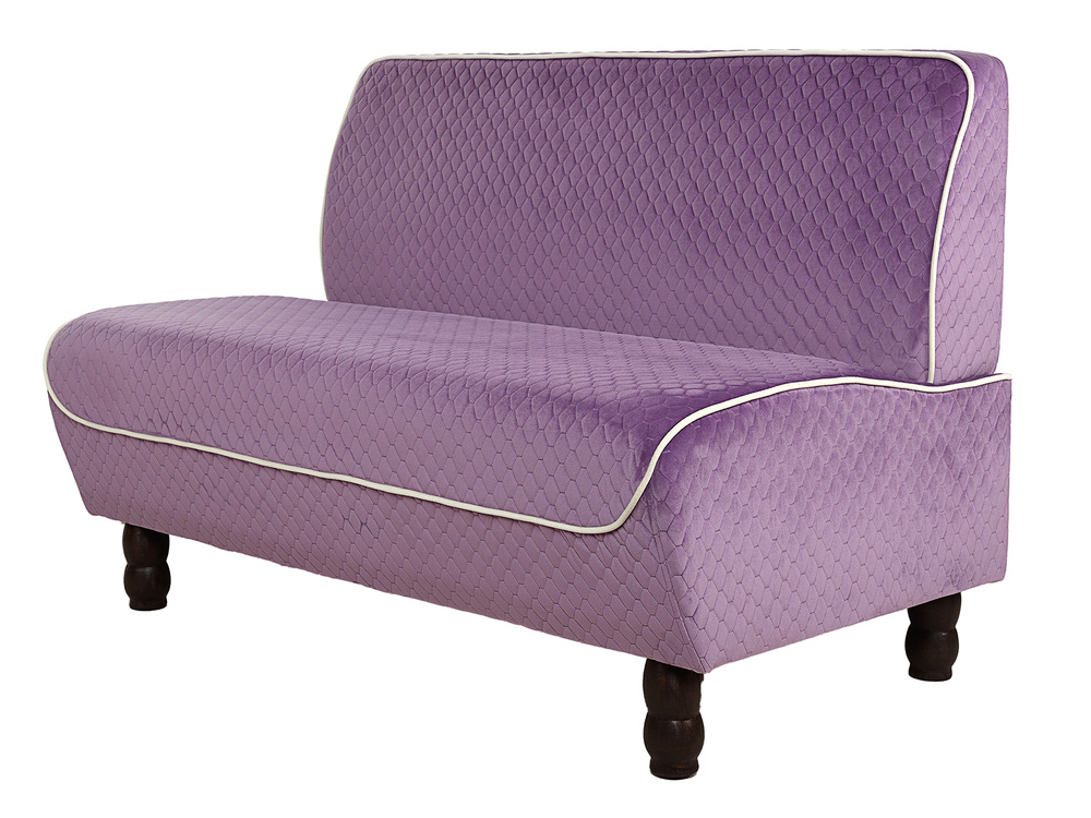 Петролюкс Прямой диван, механизм Нераскладной, 119х65х84 см,фиолетовый, фуксия  #1