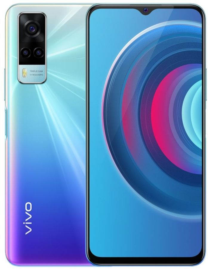 Vivo Смартфон Y53s (Y53s) 6/128 ГБ, голубой #1