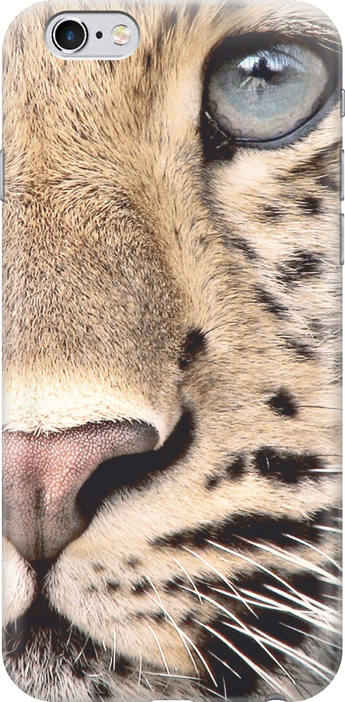 Чехол на Apple iPhone 6s / 6 (для Эпл Айфон 6 / 6с) силикон с рисунком Спокойный леопард  #1