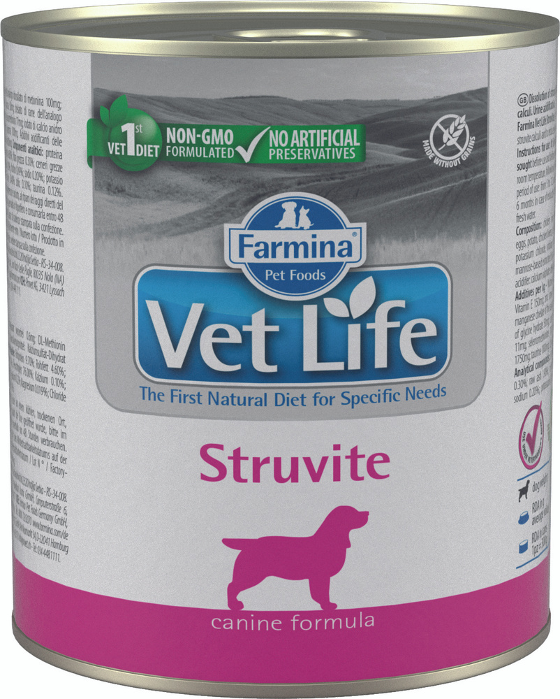 Влажный корм Farmina Vet Life Struvite для собак при мочекаменной болезни 300 г, 6 шт.  #1