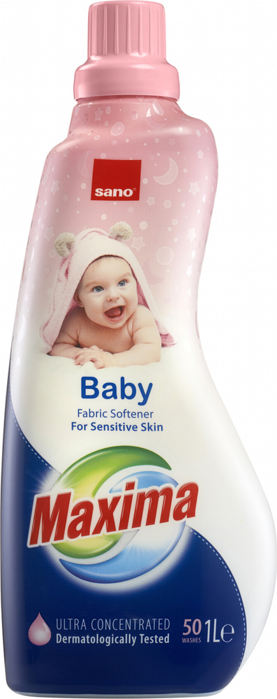 Sano Концентрированный смягчитель белья для детей Maxima Ultra Concentrated Softener Baby, 1 л  #1