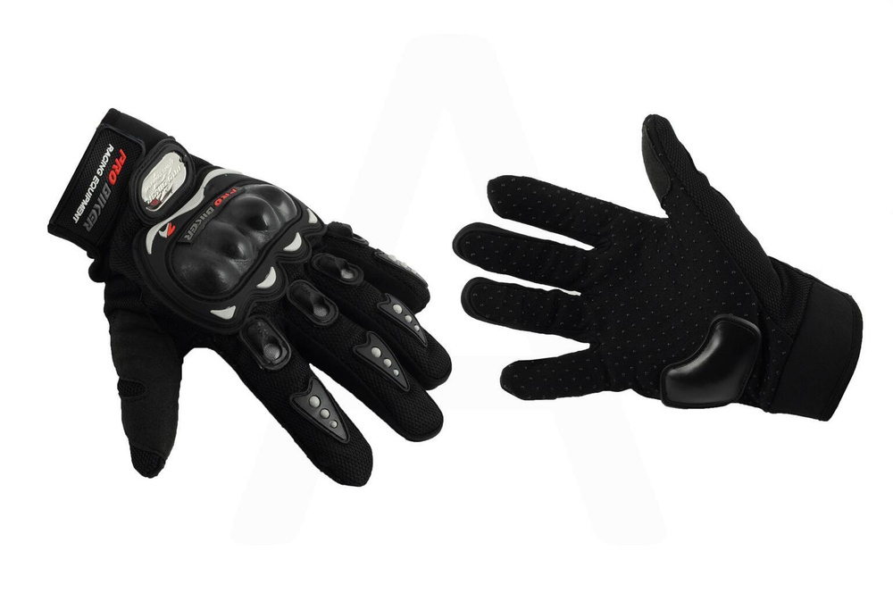 Мото перчатки "PRO-BIKER" (mod:RQ-01, size:L, черные) #1