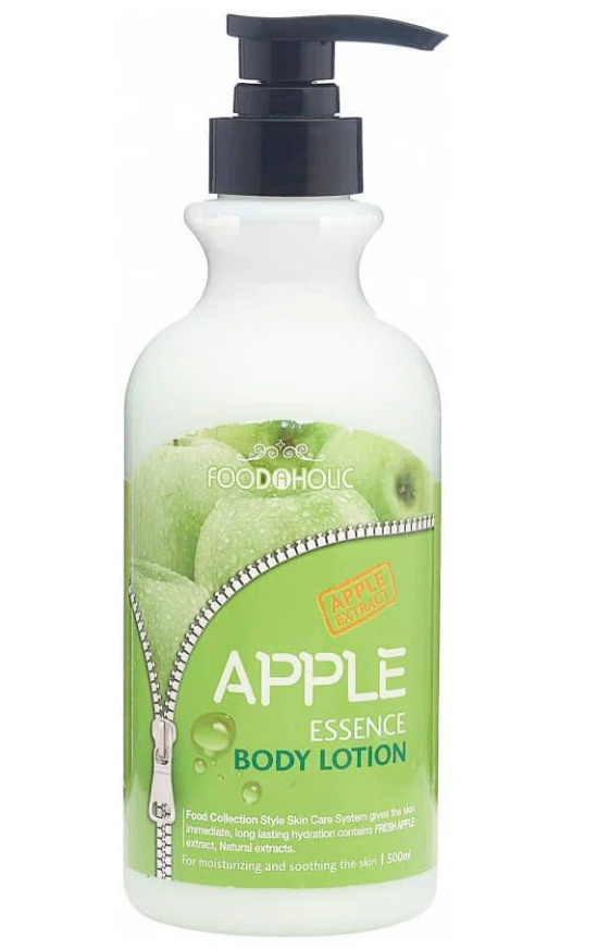 FoodaHolic, Лосьон для тела с экстрактом яблока Essential Body Lotion Apple, 500 мл  #1