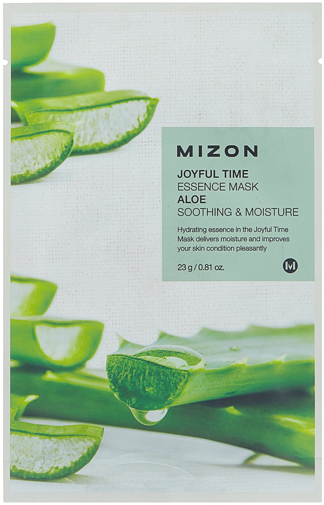 Mizon Маска тканевая для лица Joyful Time Essence mask pack ALOE, 23 мл #1