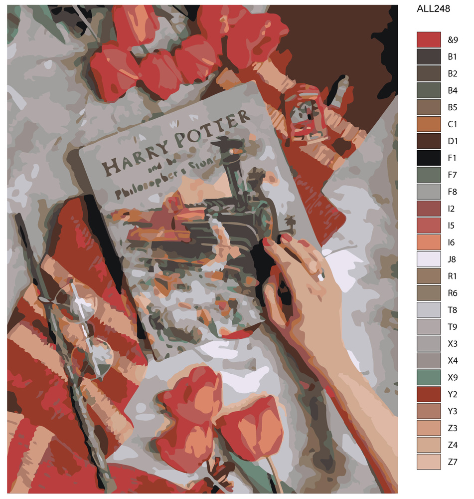 Картина по номерам "Гарри Поттер интерьер" ALL248 40х50 #1