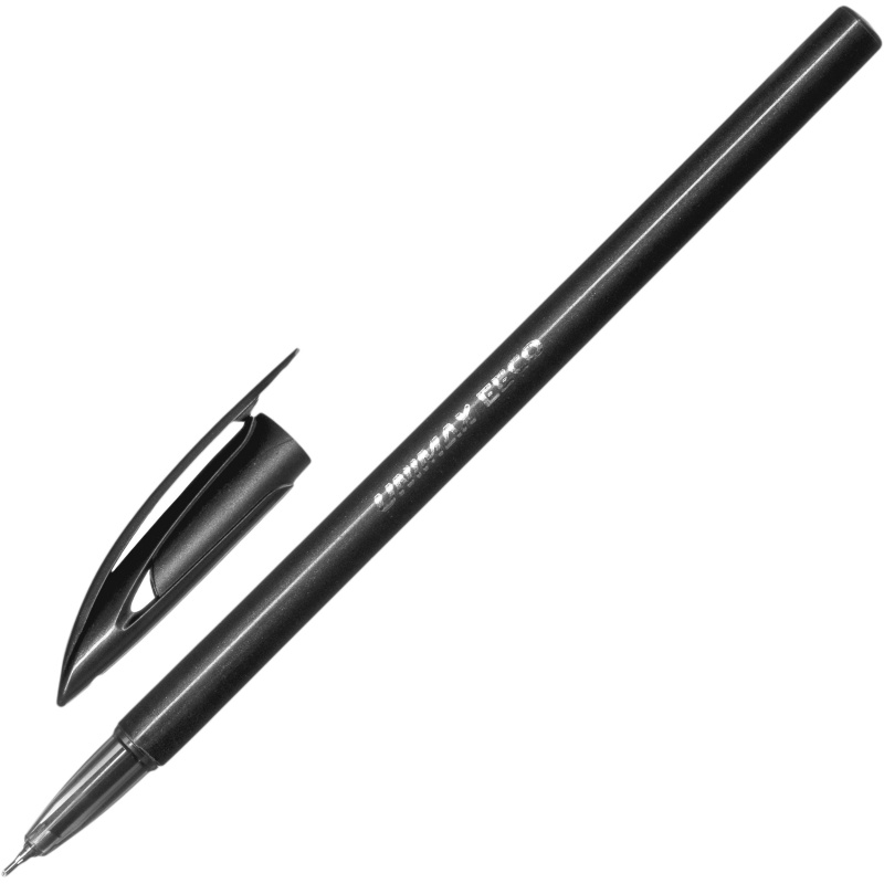 Ручка шариковая неавтоматическая Unimax EECO 0,7 мм, черн, 12шт  #1