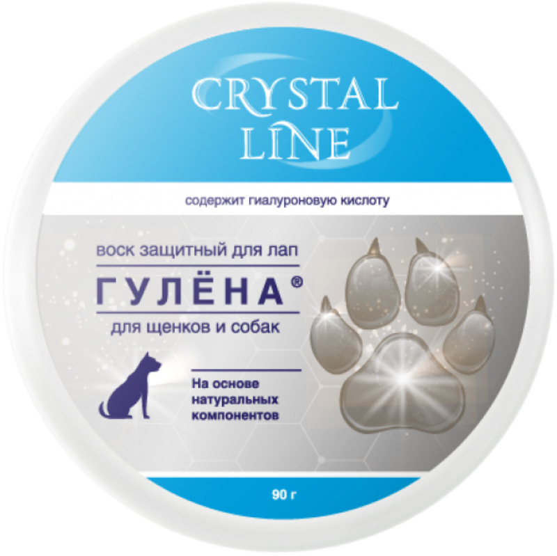 Crystal Line воск для лап собак и щенков защитный ГУЛЁНА с ланолином, 90 г  #1