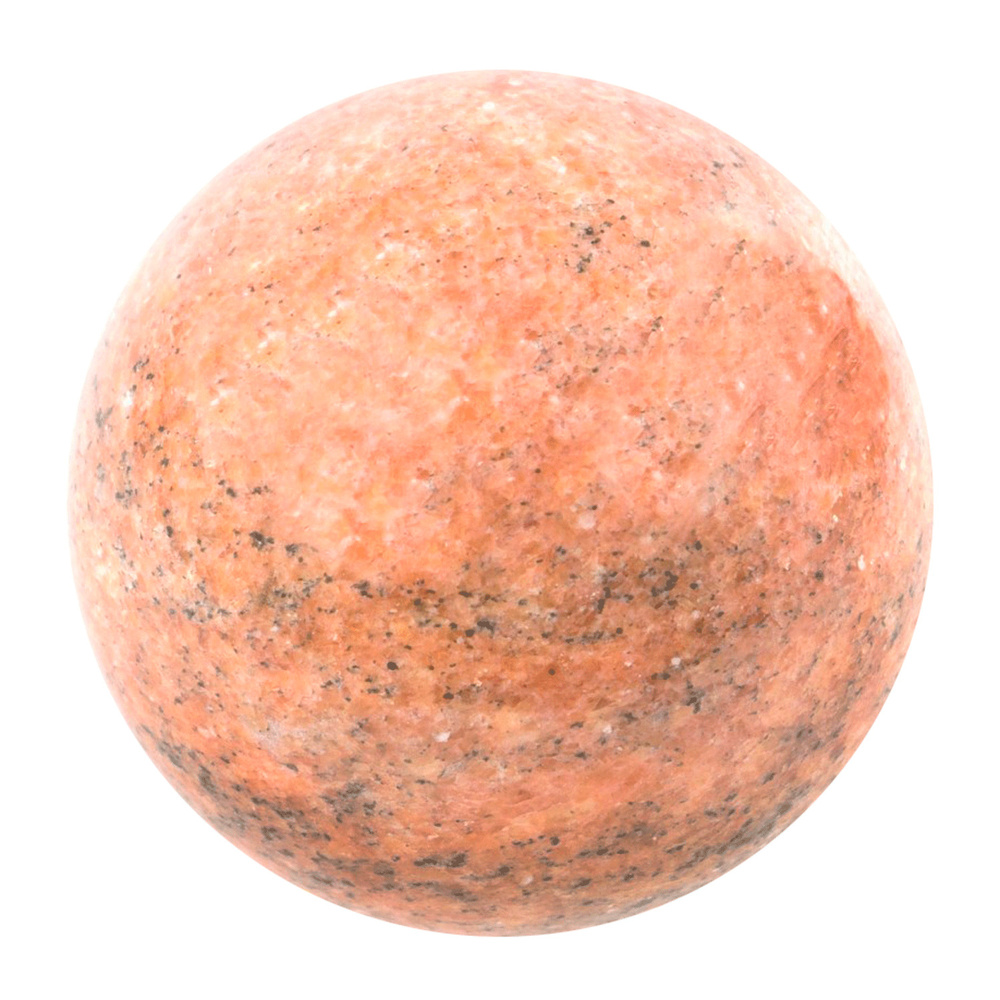 Шар 10,5 см из натурального розового мрамора / шар декоративный / шар для медитаций / каменный шарик #1