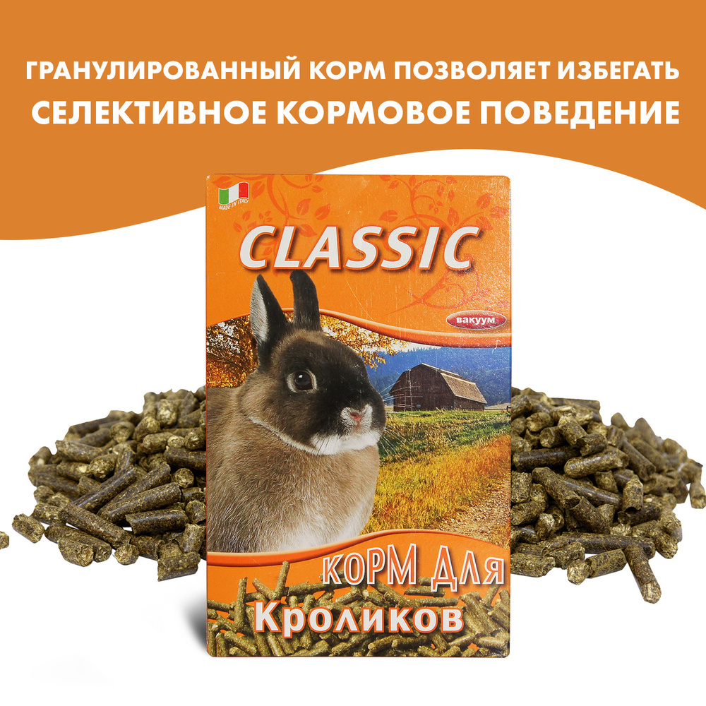 Корм Fiory Classic для кроликов, гранулированный - 680 г #1