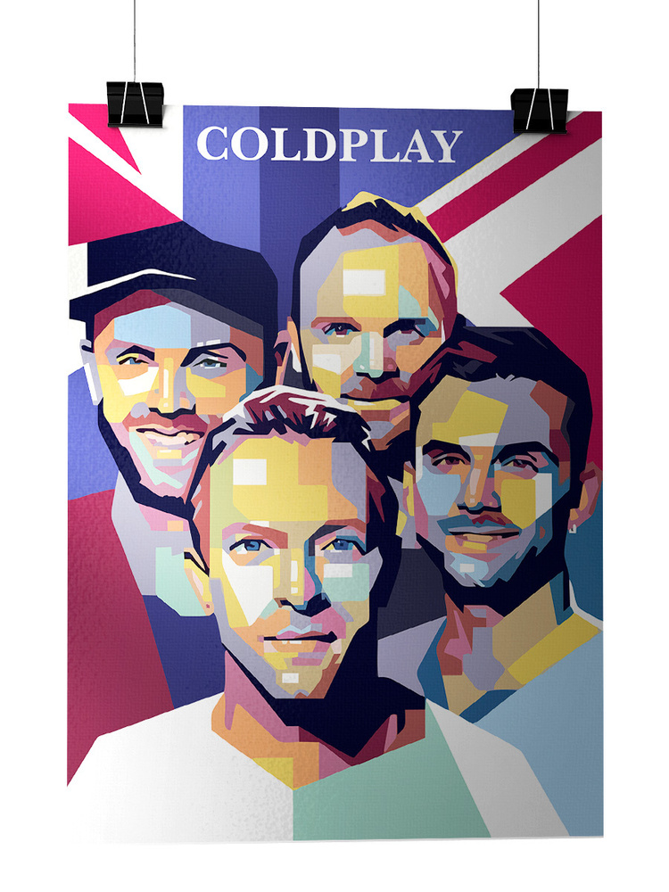 IDOL MERCH Плакат "COLDPLAY", 42 см х 29,7 см #1