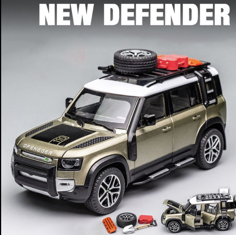 Модель внедорожника Land Rover DEFENDER NEW 1:24 (металл, свет, звук,аксессуары )  #1