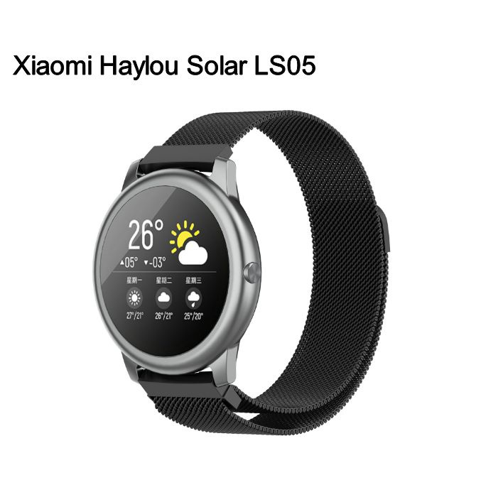 Миланский, сменный, сетчатый, плетный ремешок-браслет MyPads для умных смарт-часов Xiaomi Haylou Solar #1