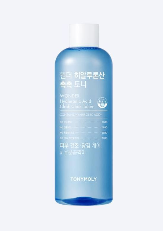 Tony Moly Тонер для лица с гиалуроновой кислотой Wonder Hyaluronic Acid Chok Chok Toner, 500 мл  #1