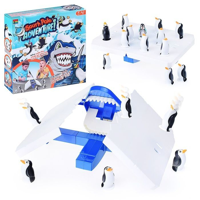 Игра-балансир Oubaoloon "Пингвины- непоседы" 12 пингвинов, в коробке (007-105)  #1