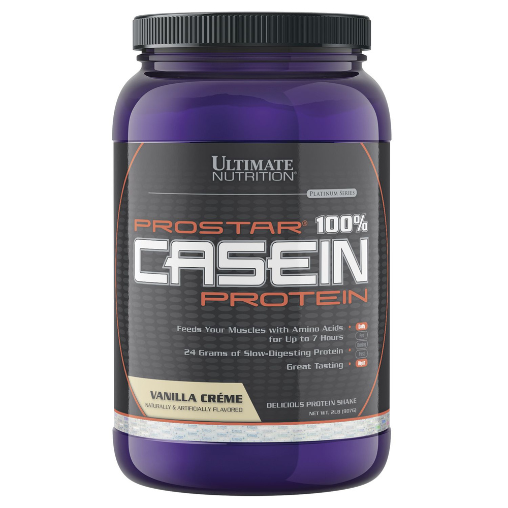 Казеиновый протеин Ultimate Nutrition Prostar 100% Casein Ванильный крем, порошок 907 гр  #1