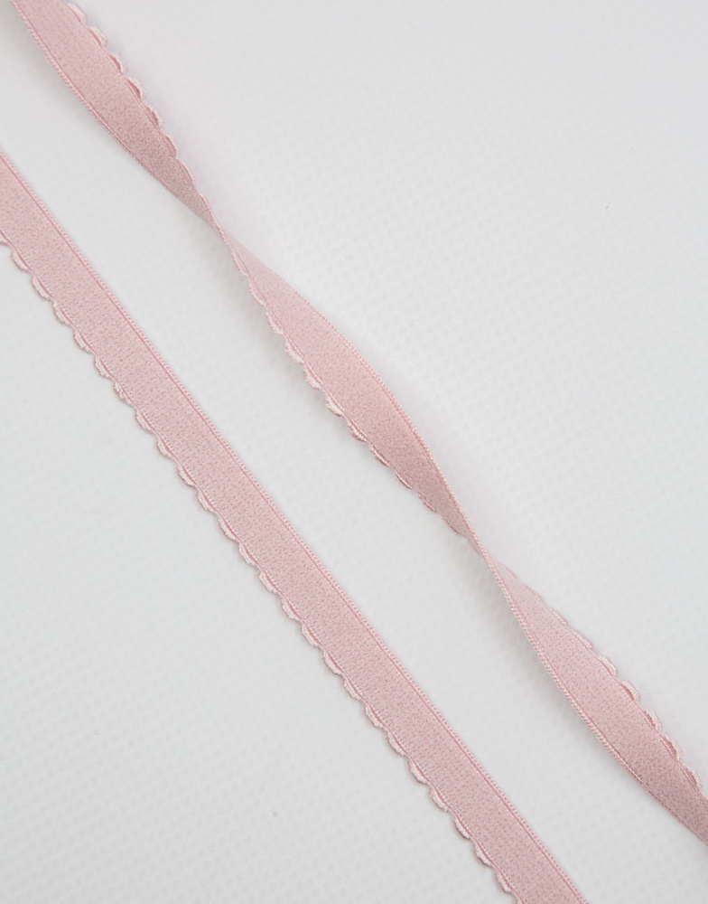 Резинка отделочная с фестоном Lauma цвет Лотос (019) 10 мм, 10м  #1