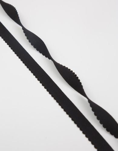 Резинка отделочная с фестоном Lauma цвет Чёрный (170) 20 мм, 10 м  #1
