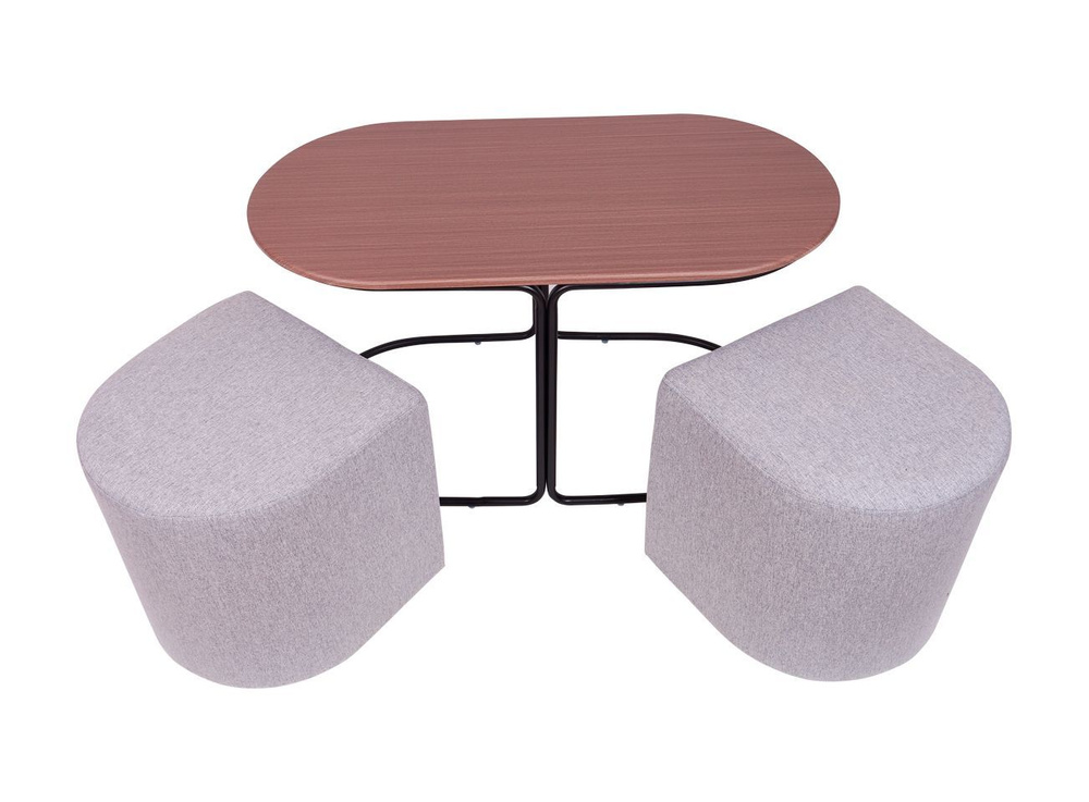 Компактный столик с комплектом пуфиков #1