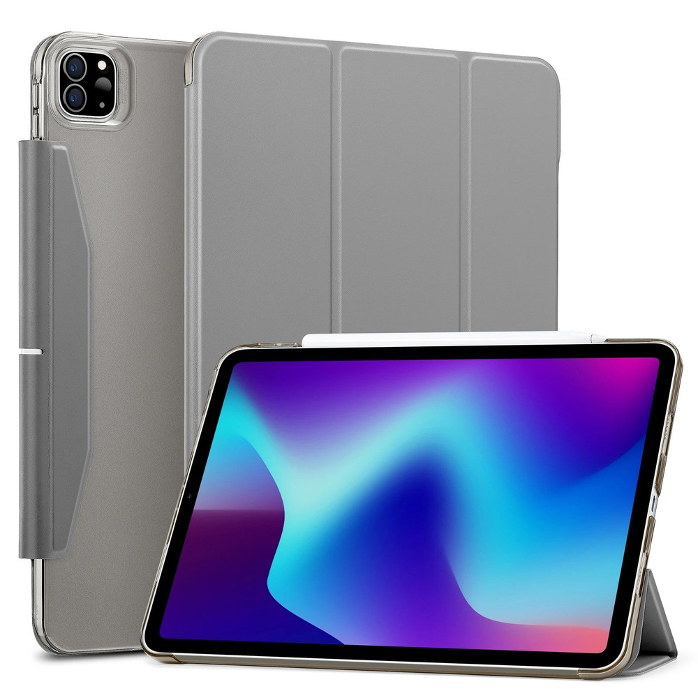 Чехол книжка ESR Ascend Trifold Case для Apple iPad Pro 12.9 (2021, 2022) - серый #1