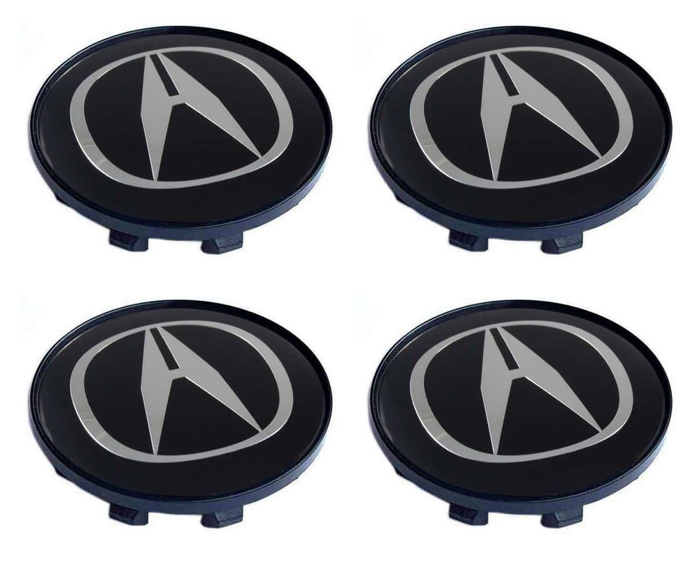 Колпачки на литые диски Acura 59/55/14 мм - 4 шт / Заглушки ступицы Акура  #1