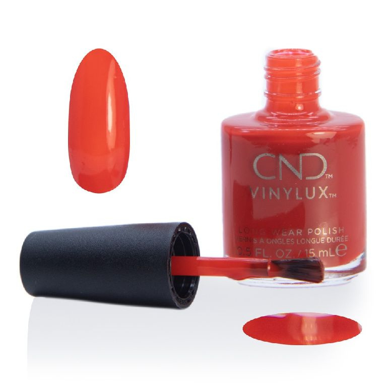 CND VINYLUX Недельный лак для ногтей 398 Poppy Fields, 15 мл #1