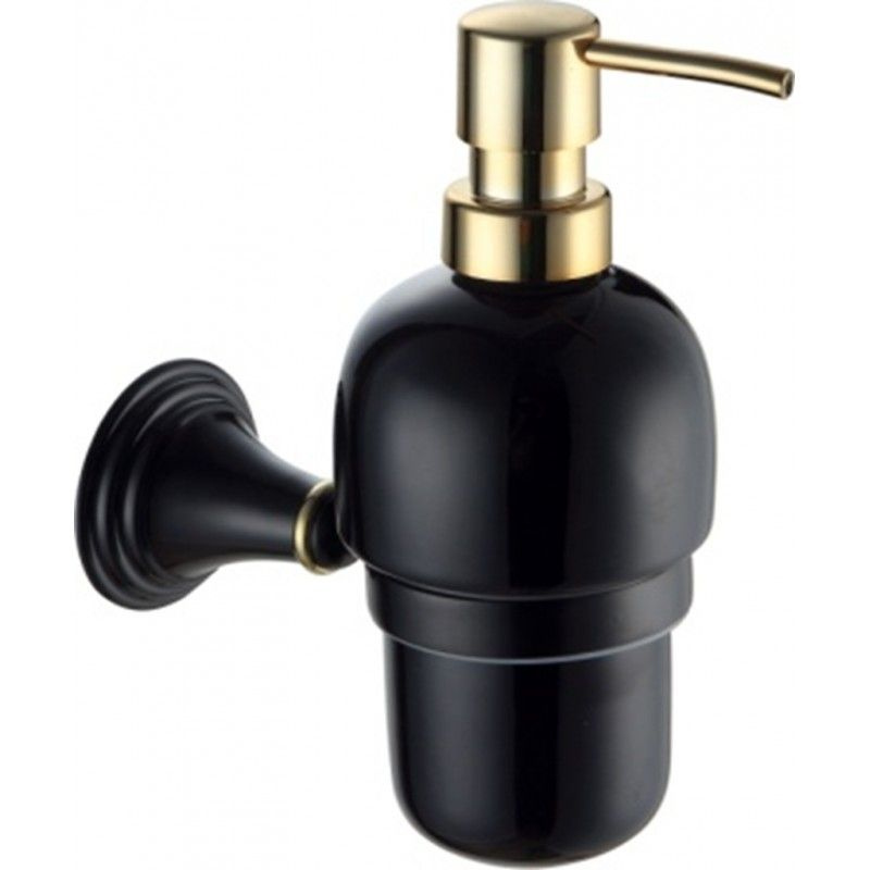 Дозатор жидкого мыла Fixsen Luksor FX-71612B Черный Золото #1