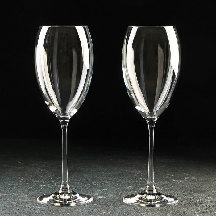 Набор бокалов для вина Bohemia Crystal "Грандиосо", 450 мл, 2 шт #1