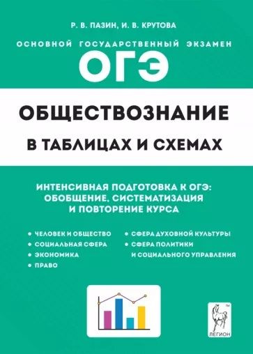 ОГЭ. Обществознание в таблицах и схемах. Интенсивная подготовка к ОГЭ | Пазин Роман Викторович  #1