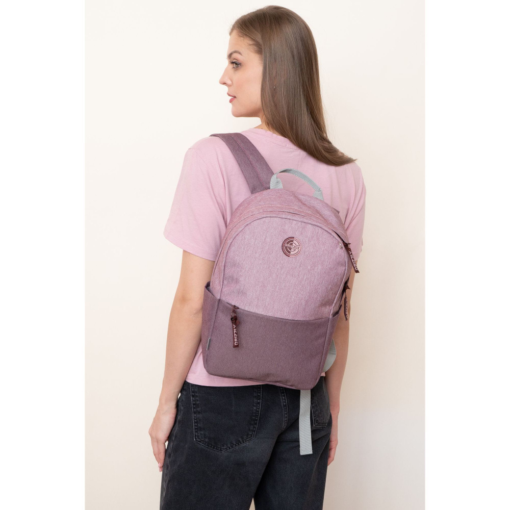 Стильный городской рюкзак Grizzly с отделением для ноутбука 13", женский, RXL-327  #1