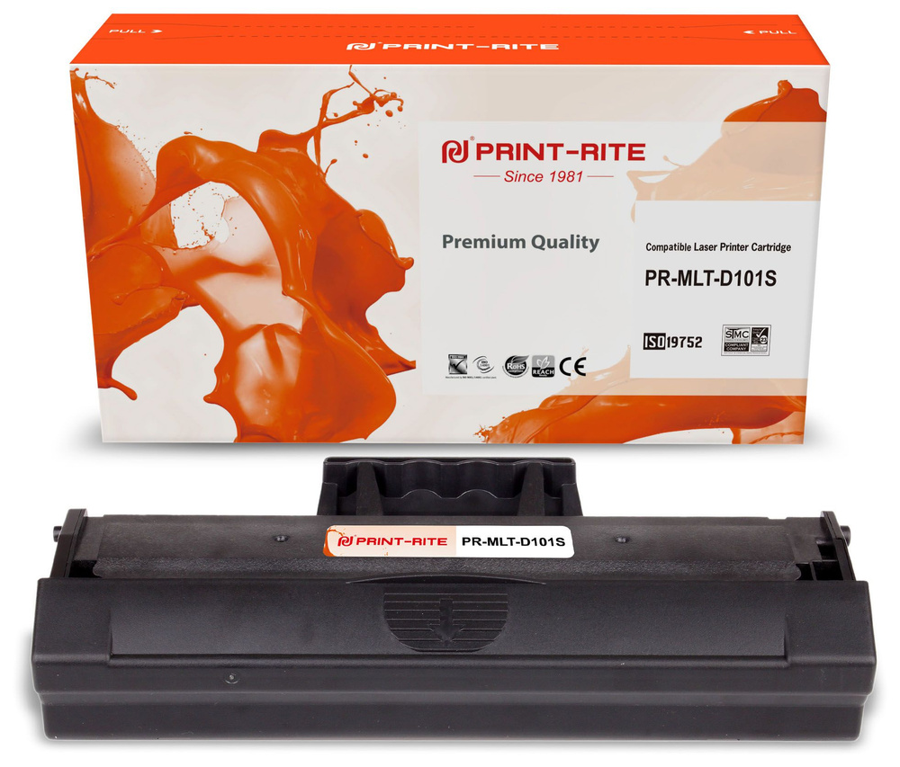 Print-Rite PR-MLT-D101S картридж лазерный (Samsung MLT-D101S - SU698A) черный 1500 стр  #1