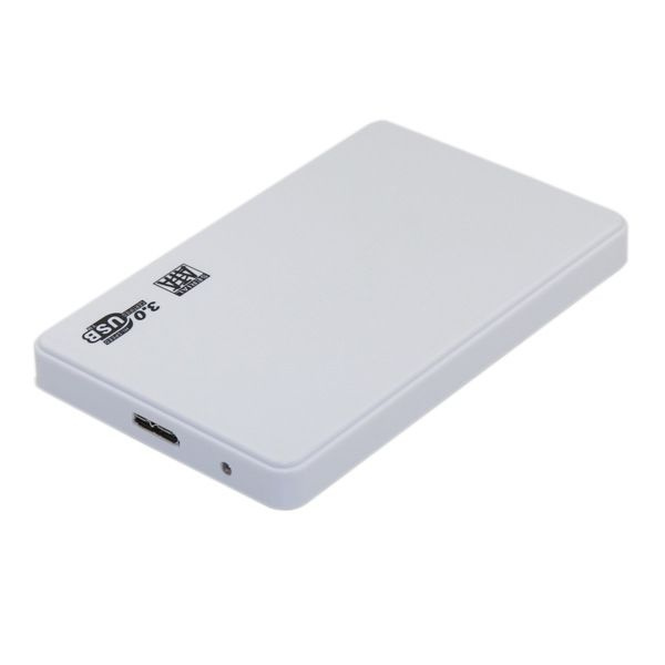 Внешний корпус для жесткого диска 2.5" SATA USB 3.0 (Бокс для hdd) белый  #1