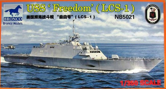 Сборная модель судна Bronco Models USS LCS-1 Freedom, масштаб 1/350 #1