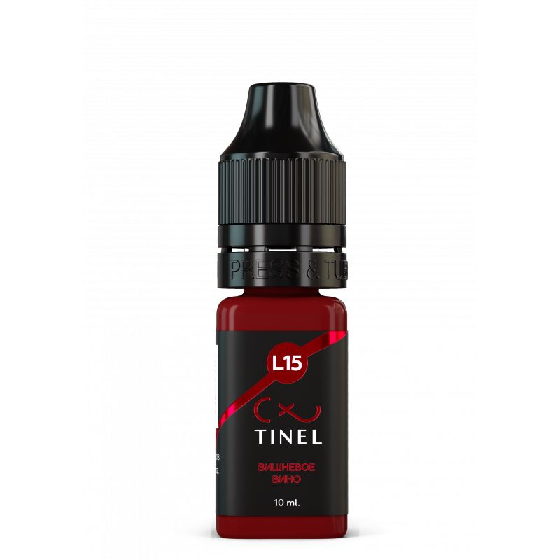 Tinel L15 "Вишневое вино" Пигмент для перманентного макияжа губ, 10 мл  #1
