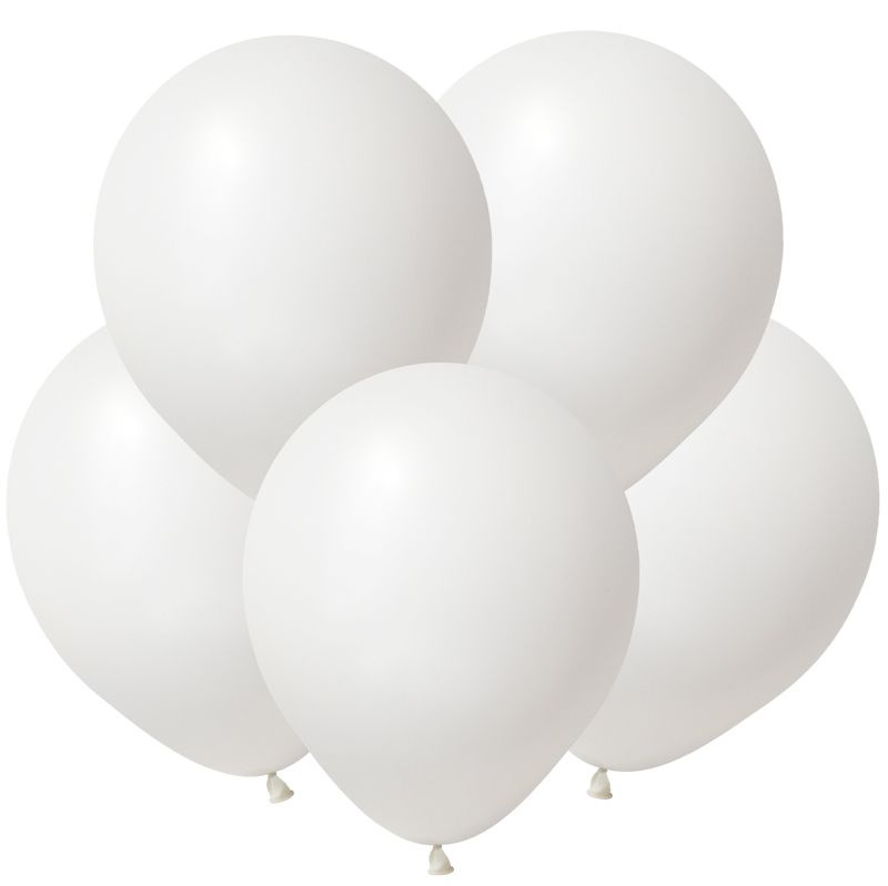 Набор воздушных шаров/Белый, Пастель / White /12,5 см/100 шт. #1
