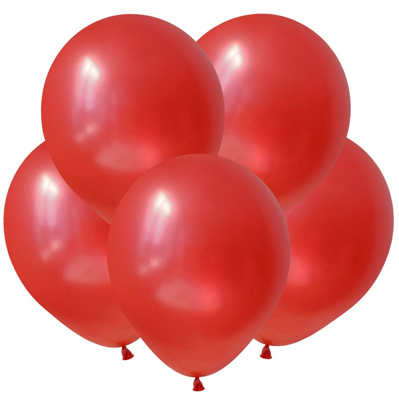 Набор воздушных шаров/Красный, Металл / Red /30 см/100 шт. #1