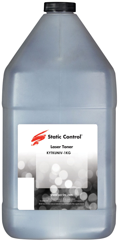 Тонер Static Control KYTKUNIV-1KG черный флакон 1000гр. для принтера Kyocera TK-120/130/140/160/170/1130/1140/3100/3110/3120/3130/4105/435 #1