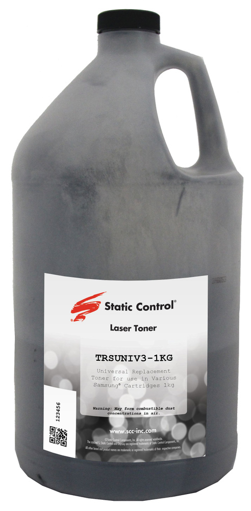 Тонер Static Control TRSUNIV3-1KG черный флакон 1000гр. для принтера Samsung ML2160/SCX3400/M2020/M2070 #1