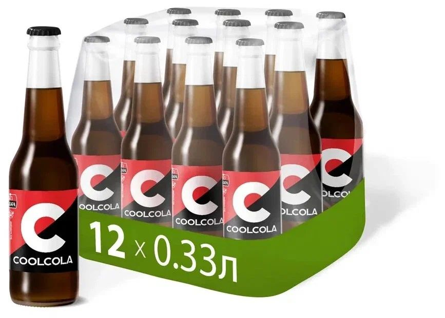 Cool Cola Zero (Кул Кола Зеро ), Стекло 12 штук по 0,33 л, Без сахара  #1