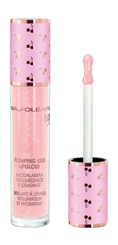 Увлажняющий блеск для губ / 2 cotton candy pink / Naj Oleari Plumping Kiss Lipgloss  #1