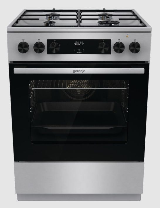 Плита комбинированная Gorenje GKS6C7XJ нержавеющая сталь, отдельностоящая  #1